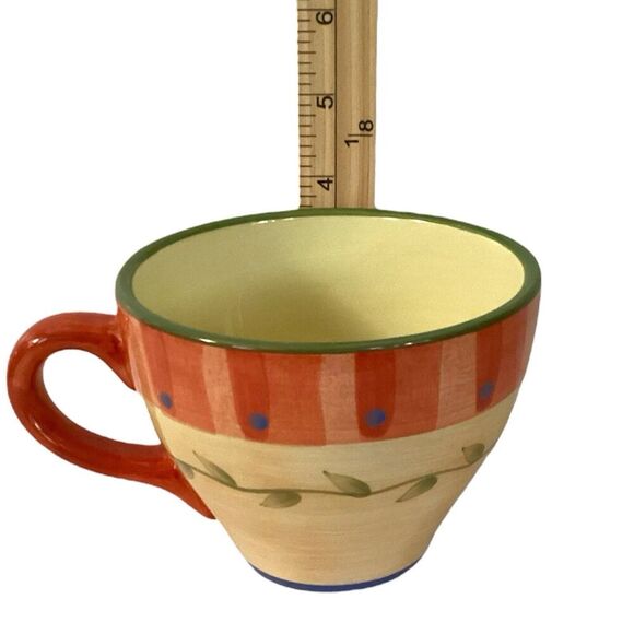 Pfaltzgraff Napoli Hand Painted Large Mugs/Soup Bowls Coffee Tea Cups Set Of 2 - Picture 3 of 8